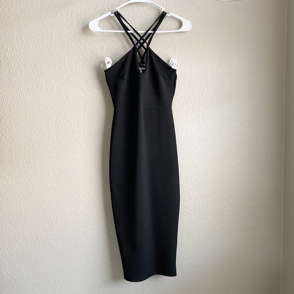 Boohoo• Strappy Bodycon Midi Dress • US Size 2